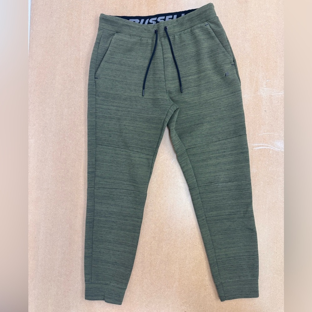Russell Athletic Olive Green Fusion Knit Jogger Sweatpants